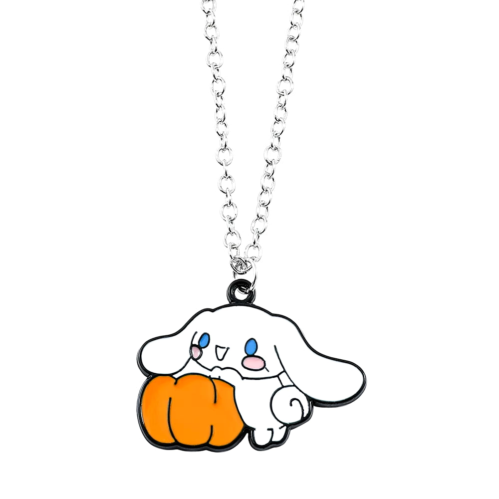 Sanrio Cinnamoroll Necklace - Cute Anime Pendant & Metal Badge | Kawaii Jewelry Accessory Gift