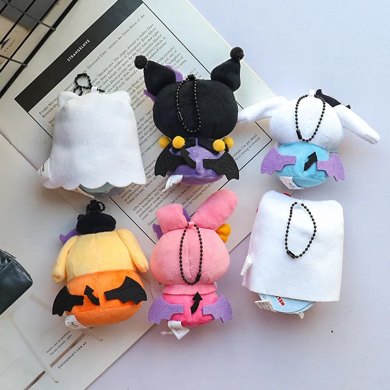 Kawaii Hello Kitty & Sanrio Friends Halloween Plush Keychain