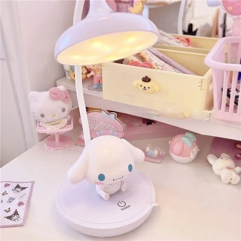 "Authentic Sanrio LED Night Light - Hello Kitty & My Melody Cartoon Lamp for Kids, Cute Bedroom or Desktop Decor, Perfect Gift"