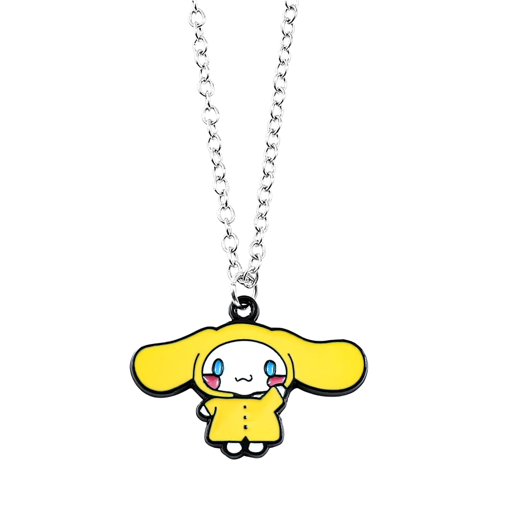 Sanrio Cinnamoroll Necklace - Cute Anime Pendant & Metal Badge | Kawaii Jewelry Accessory Gift