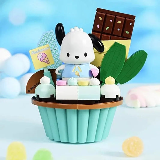 Sanrio "Pochacco" Building Block Figurine - Cupcake Lego