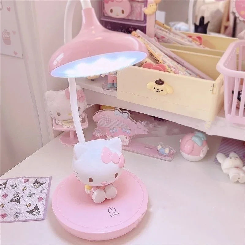 "Authentic Sanrio LED Night Light - Hello Kitty & My Melody Cartoon Lamp for Kids, Cute Bedroom or Desktop Decor, Perfect Gift"