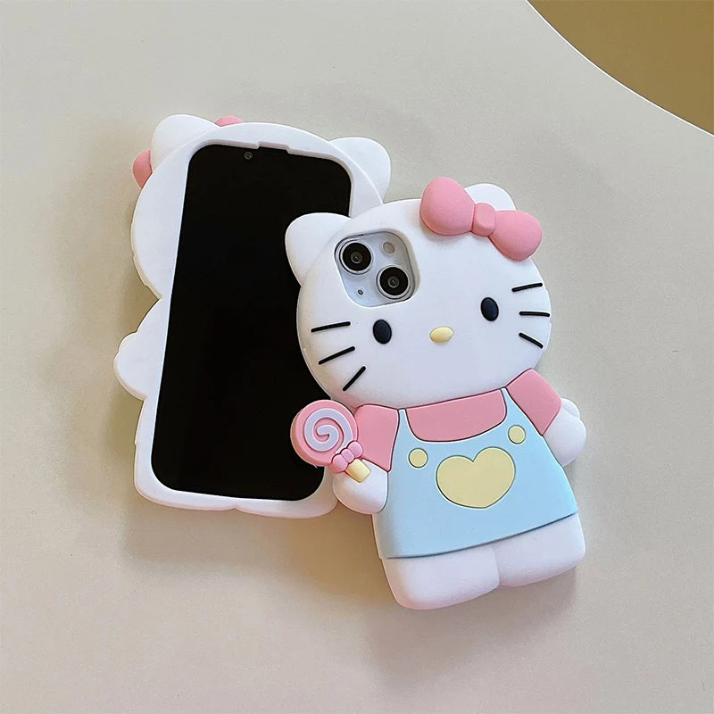 Cartoon iPhone 14 Case - Hello Kitty, My Melody, Kuromi, Cute Girls' Designs