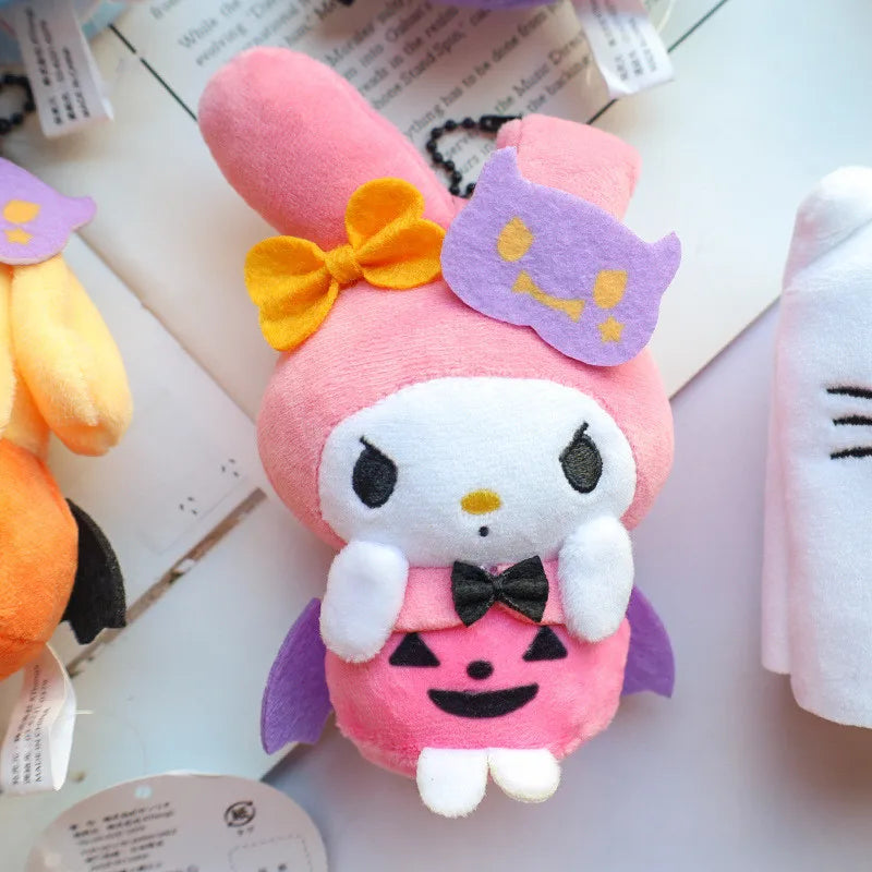 Kawaii Hello Kitty & Sanrio Friends Halloween Plush Keychain