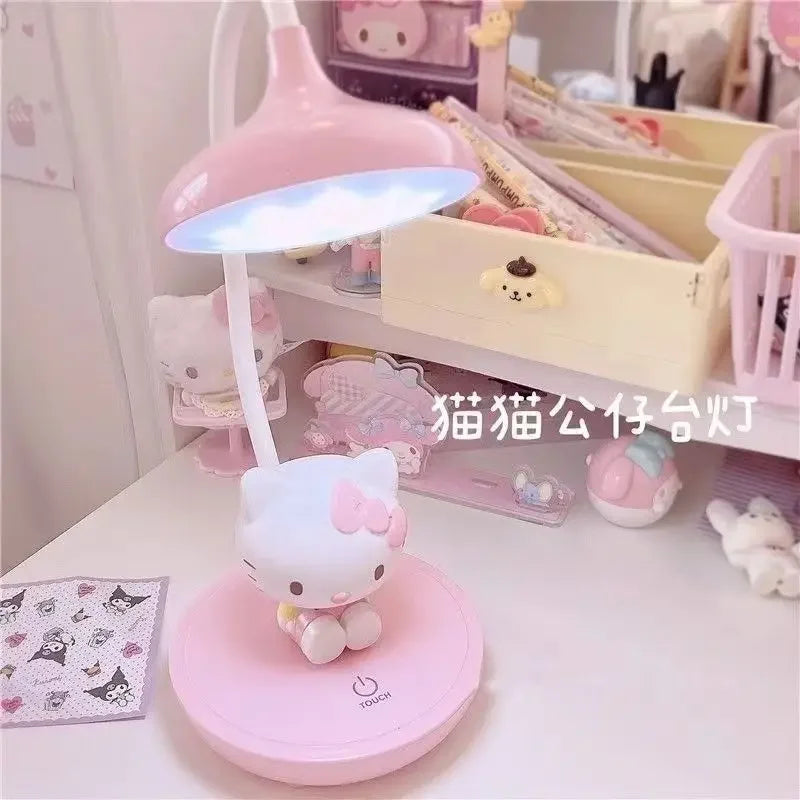 "Authentic Sanrio LED Night Light - Hello Kitty & My Melody Cartoon Lamp for Kids, Cute Bedroom or Desktop Decor, Perfect Gift"