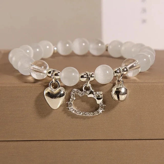 Hello Kitty Bead Bracelets - Cinnamoroll, Kuromi, and Melody Accessories, Sweet Y2K Kawaii Gifts