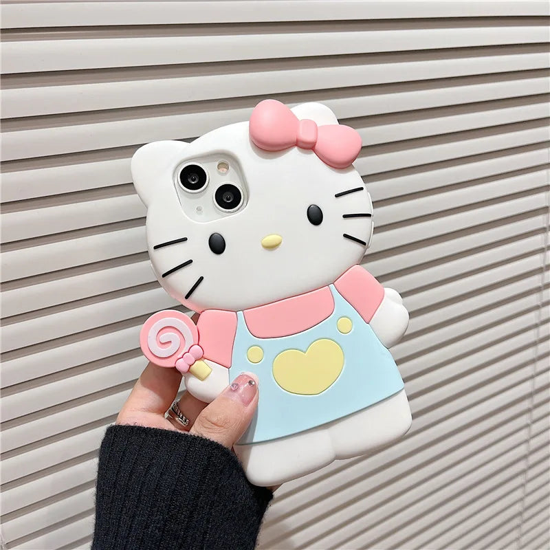 Cartoon iPhone 14 Case - Hello Kitty, My Melody, Kuromi, Cute Girls' Designs