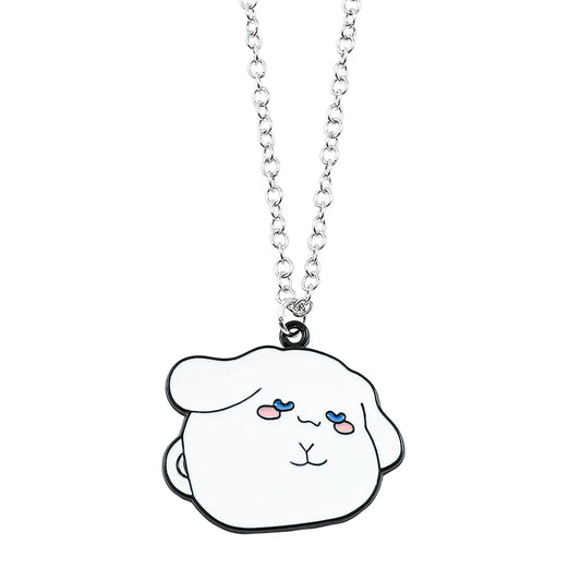 Sanrio Cinnamoroll Necklace - Cute Anime Pendant & Metal Badge | Kawaii Jewelry Accessory Gift