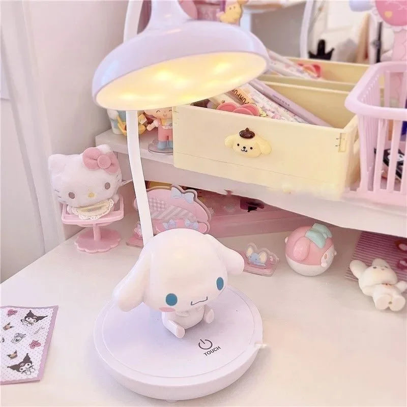 "Authentic Sanrio LED Night Light - Hello Kitty & My Melody Cartoon Lamp for Kids, Cute Bedroom or Desktop Decor, Perfect Gift"